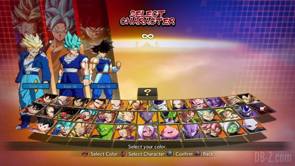 Dragon Ball FighterZ Ete Summer Personnages Vignette Couleur 28