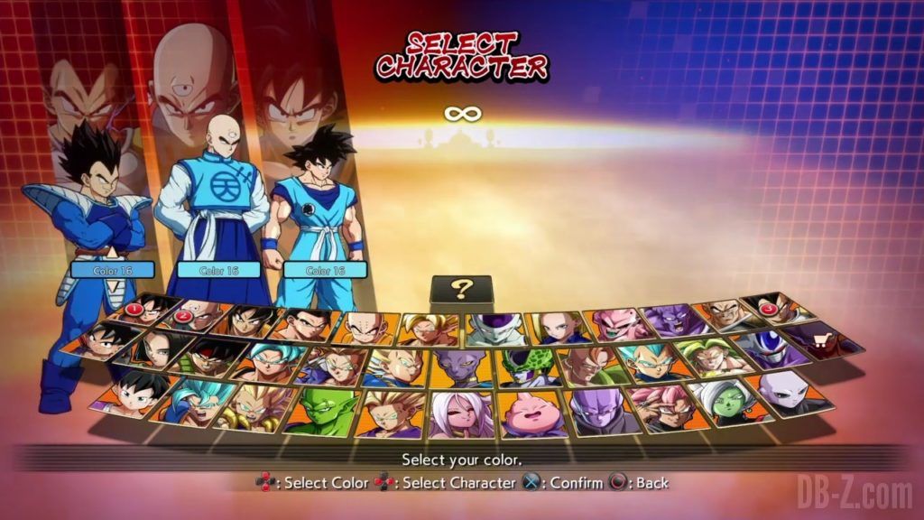 Dragon Ball FighterZ Ete Summer Personnages Vignette Couleur 30