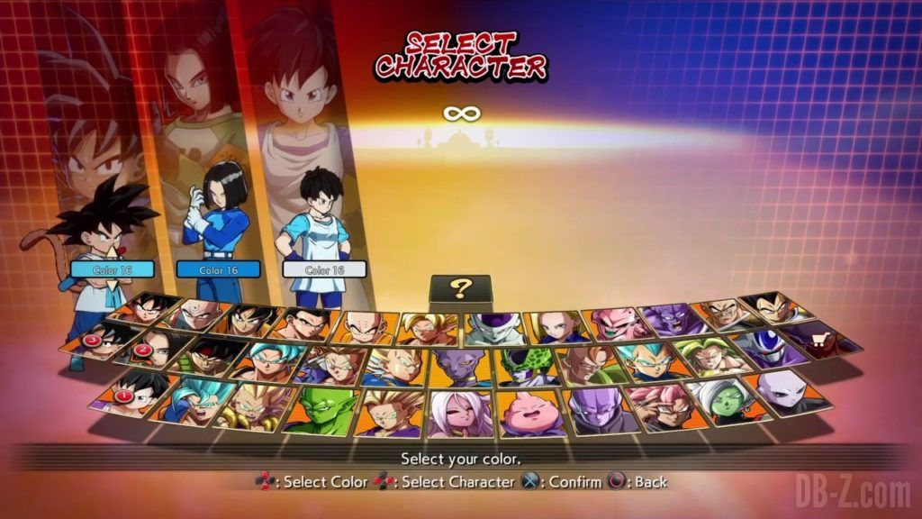 Dragon Ball FighterZ Ete Summer Personnages Vignette Couleur 31