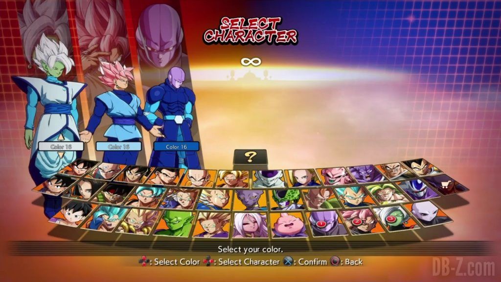 Dragon Ball FighterZ Ete Summer Personnages Vignette Couleur 32