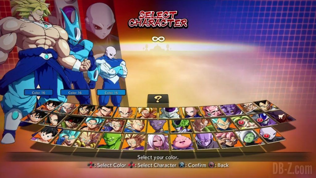 Dragon Ball FighterZ Ete Summer Personnages Vignette Couleur 33