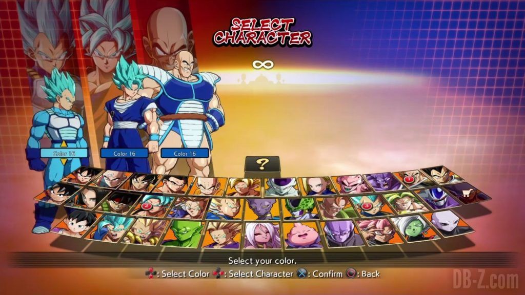 Dragon Ball FighterZ Ete Summer Personnages Vignette Couleur 35