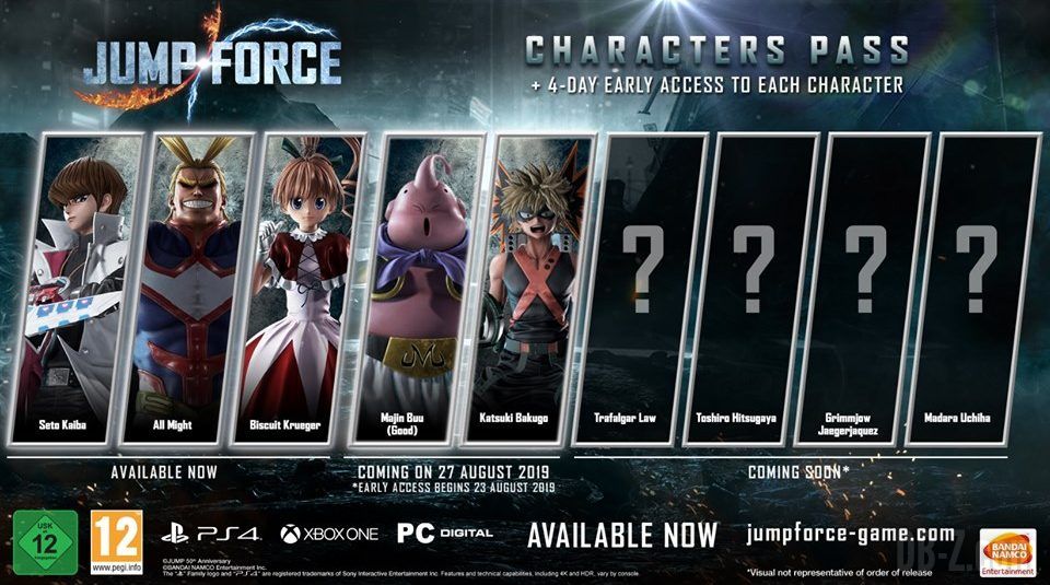 Jump Force DLC saison 1