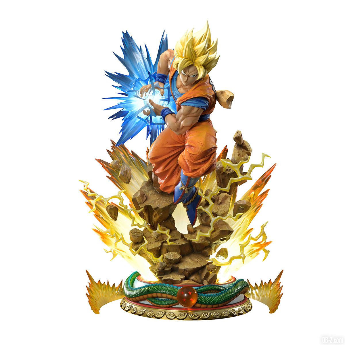 FIGURINE DRAGON BALL Z Son Goku Namek 30cm Super Saiyan Statue PVC