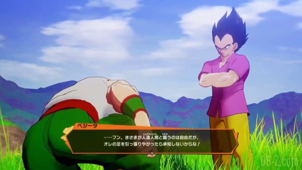 Vegeta Badman Chemise rose Dragon Ball Z Kakarot Gameplay 07
