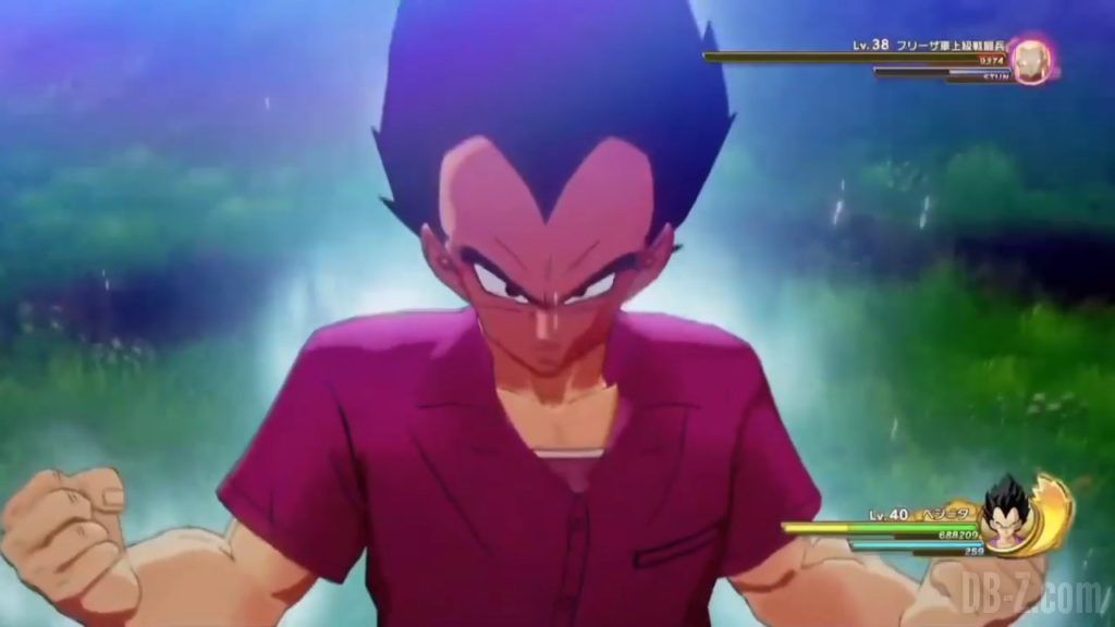 Vegeta Badman Chemise rose Dragon Ball Z Kakarot Gameplay 17