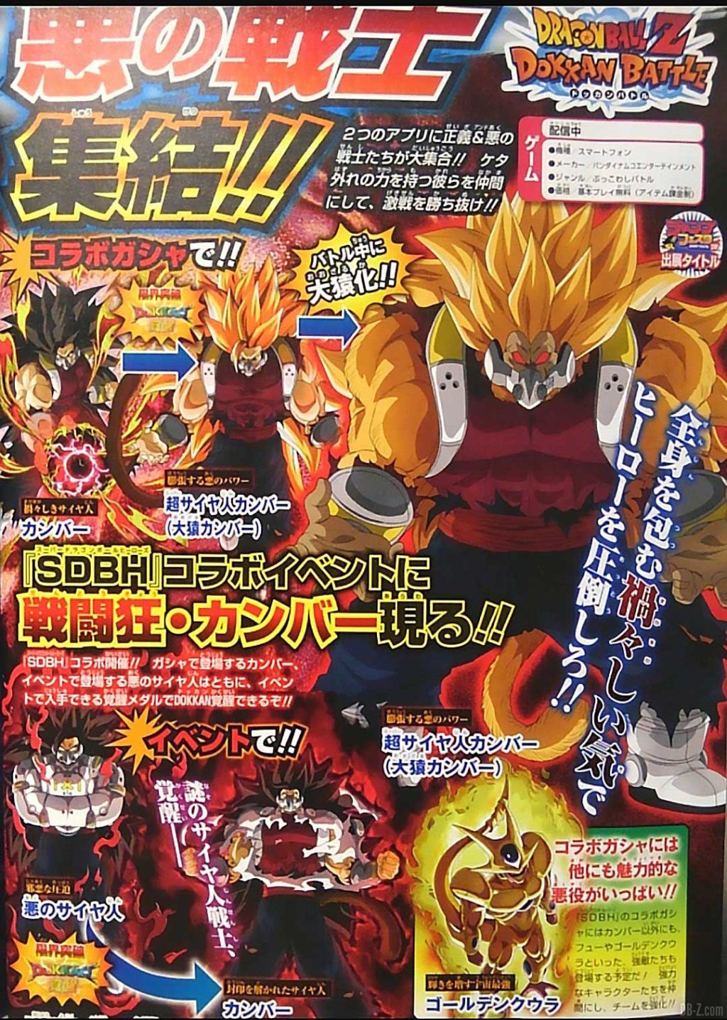 Cumber Super Saiyan Oozaru Dokkan Battle