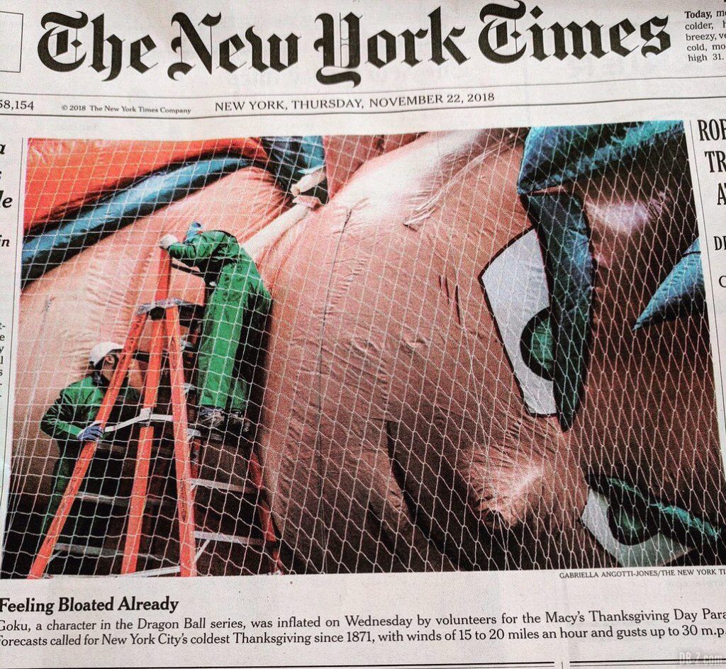 Goku Thanksgiving 22 novembre 2018