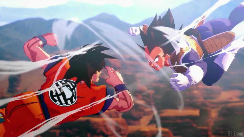 DBZ Kakarot Goku vs vegeta 01 1
