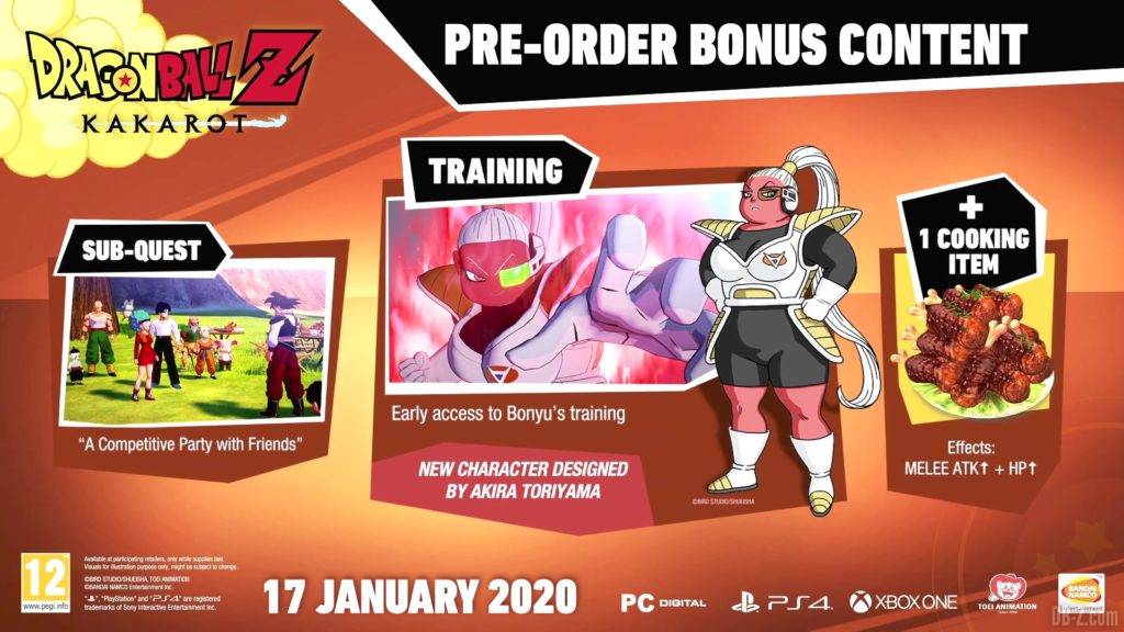 Dragon Ball Z Kakarot Bonus de Précommande
