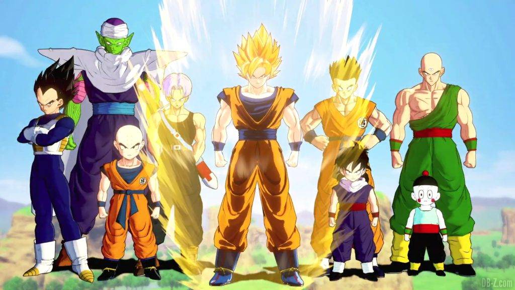 Dragon Ball Z Kakarot Opening Goku Super Saiyan et la Z Team