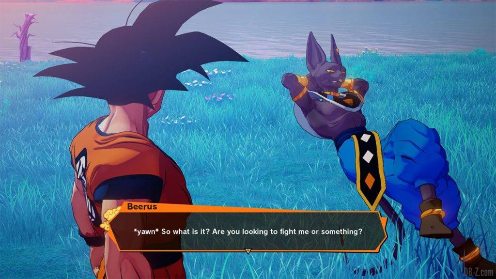 Dragon Ball Z Kakarot DBZK VJUMP Beerus dialogue