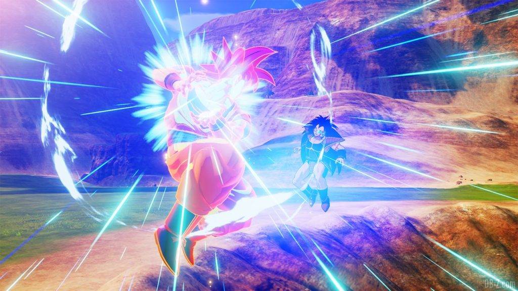 Dragon Ball Z Kakarot DBZK VJUMP Goku SSG VS Raditz
