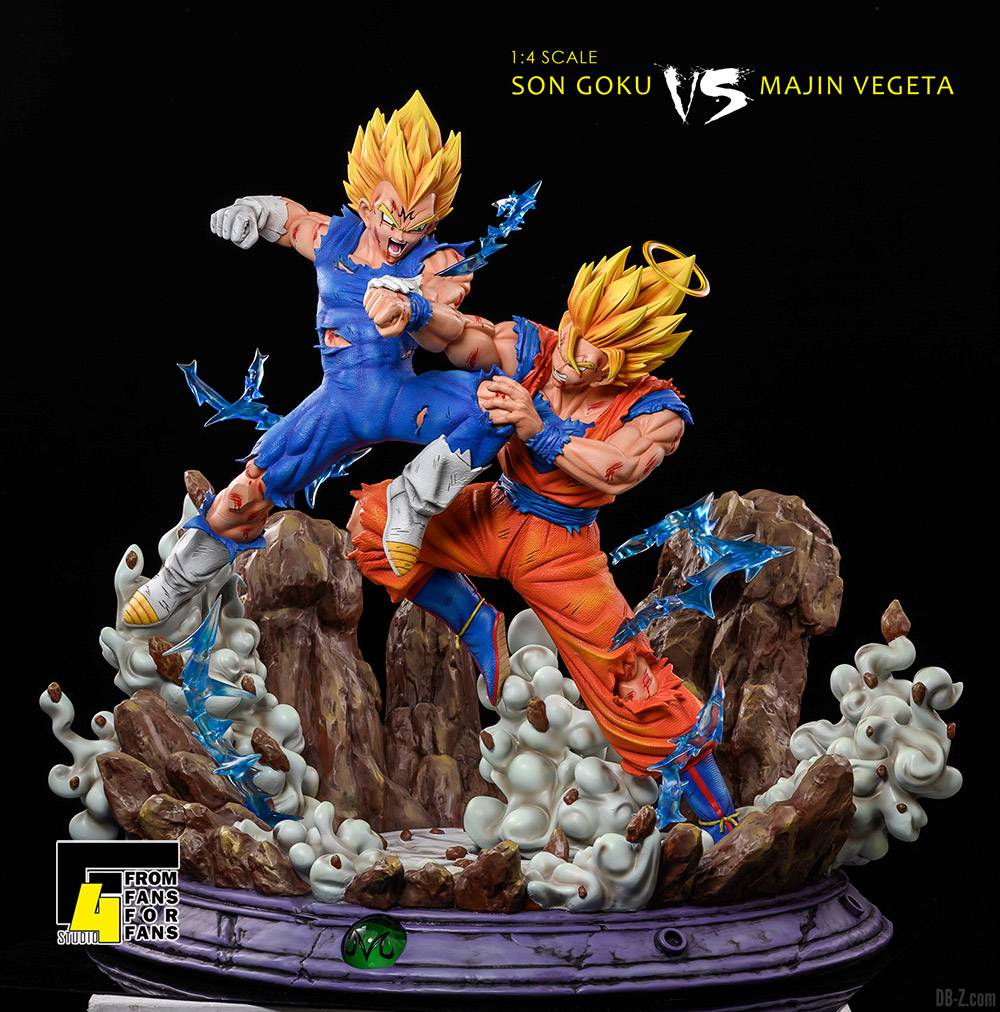 Goku vs Majin Vegeta Statue Résine Xceed F4 Studio Image 10