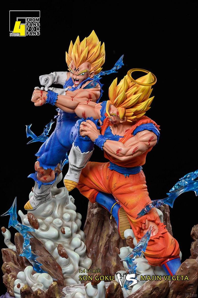 Goku vs Majin Vegeta Statue Résine Xceed F4 Studio Image 3