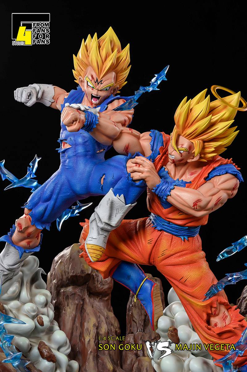 Goku vs Majin Vegeta Statue Résine Xceed F4 Studio Image 4