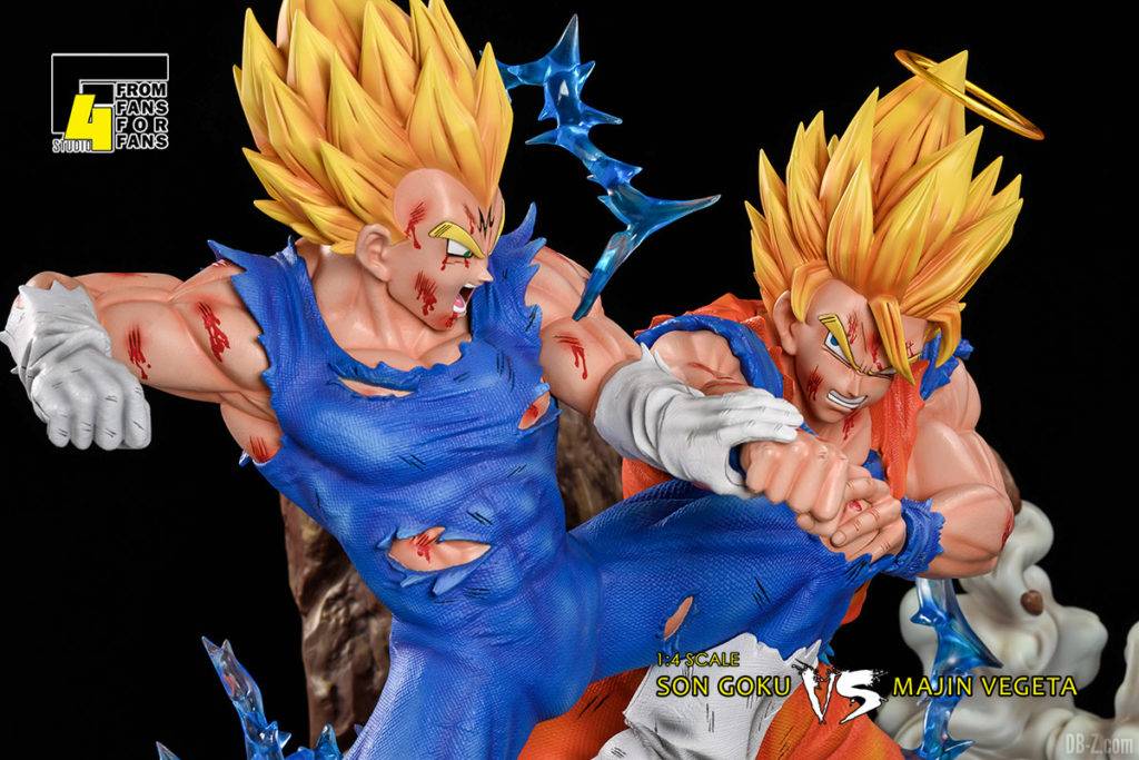 Goku vs Majin Vegeta Statue Résine Xceed F4 Studio Image 7