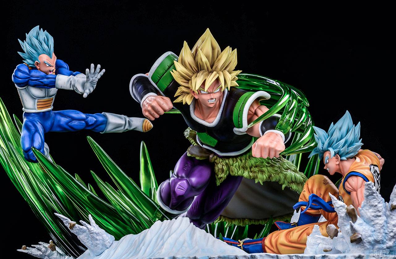 Statue Broly vs Goku & Vegeta en résine (Xceed × ORS)