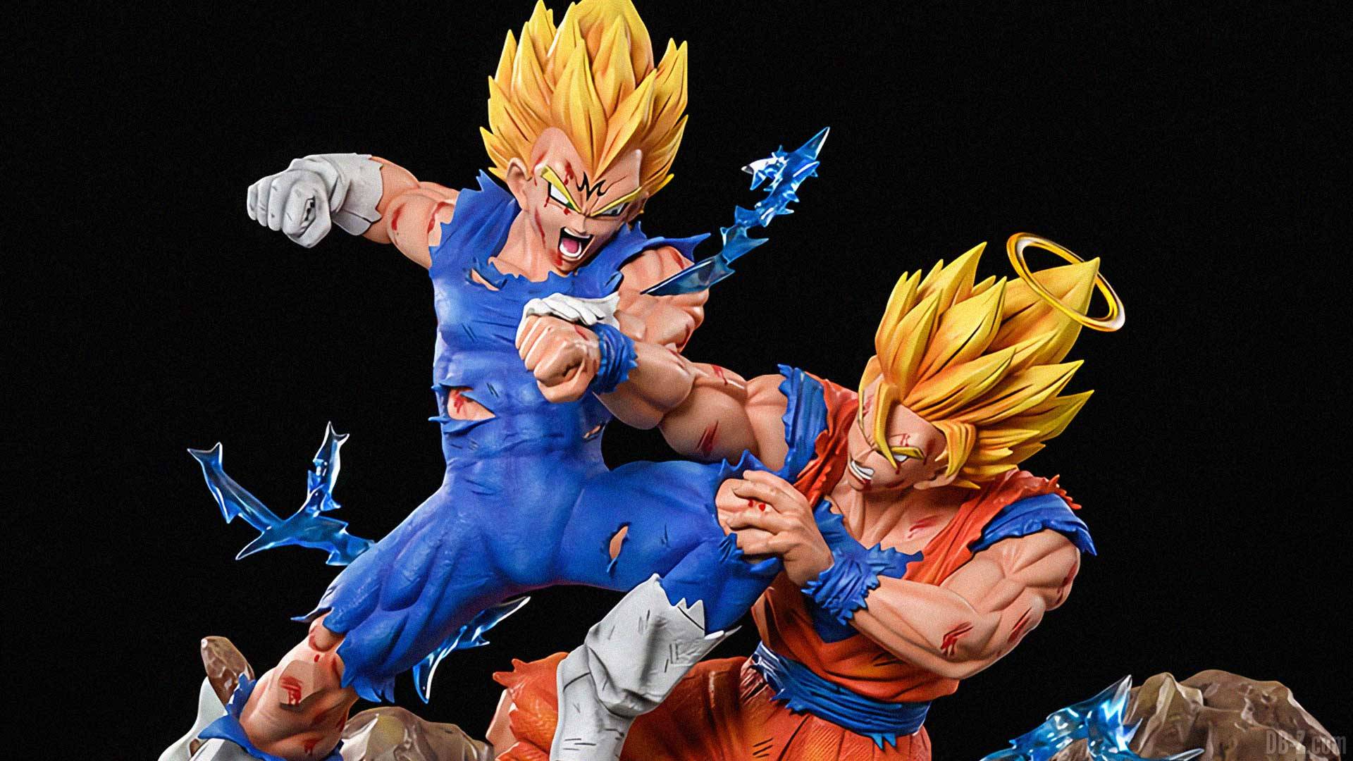 Dragon Ball Z: SS2 Goku Vs Majin Vegeta Statue - Spec Fiction Shop