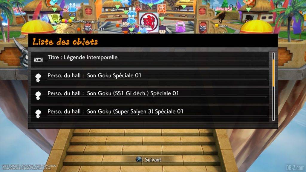 Bonus connexion Goku Day Dragon Ball FighterZ