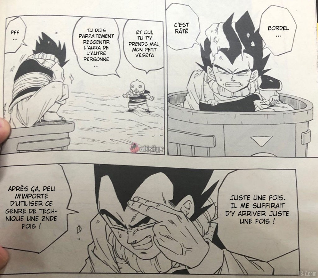 vegeta le deplacement instantannee