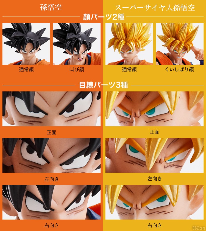 Imagination Works Goku visages et expressions