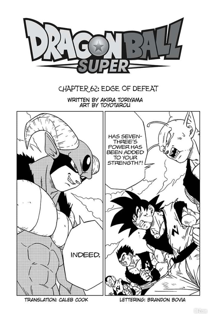 Draogn Ball Super Chapitre 62 complet
