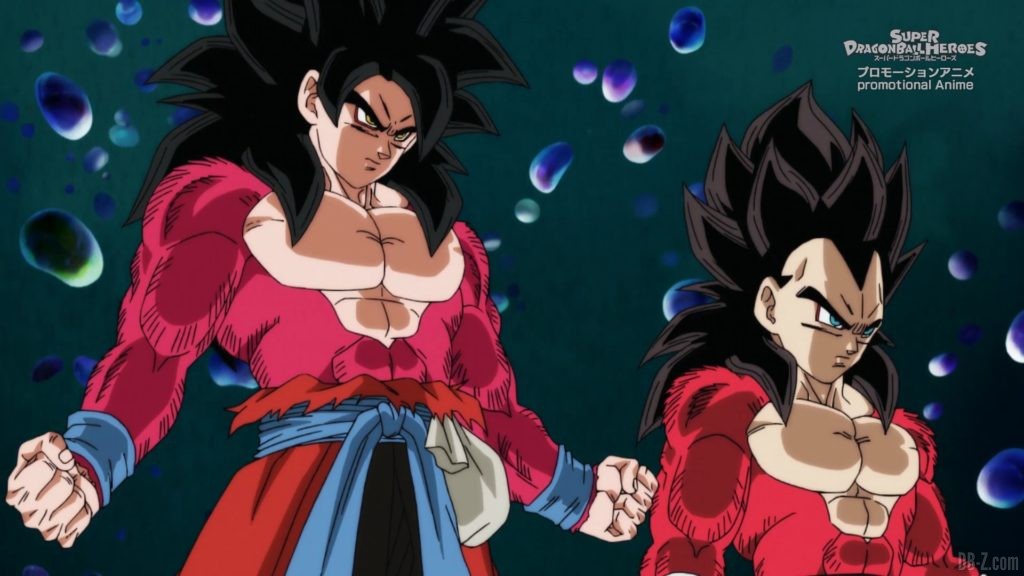 SDBH Big Bang Mission Episode 6 2020 08 27 Image 26 Super Saiyan 4 Goku et Vegeta