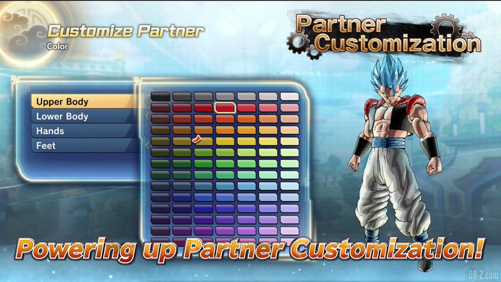 Xenoverse 2 Personnalisation des partenaires 1