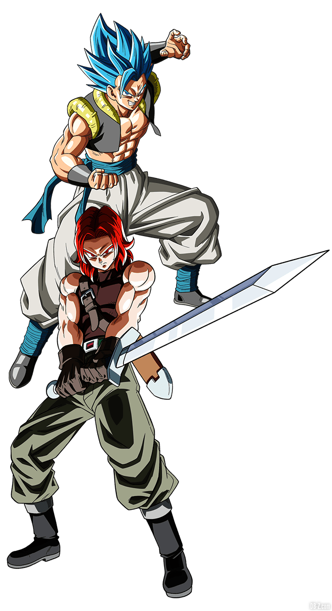 Render Gogeta Blue Trunks Super Saiyan God 1