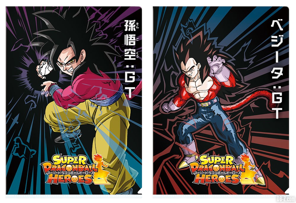 Clearfile Dragon Ball Goku SS4 et Vegeta SS4