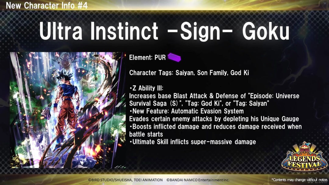 Goku Ultra Instinct Violet Dragon Ball Legends