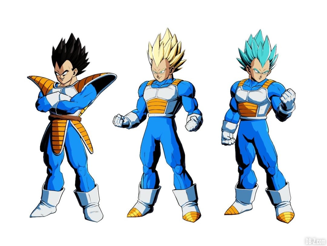 DBFZ Couleurs alternatives Vegeta