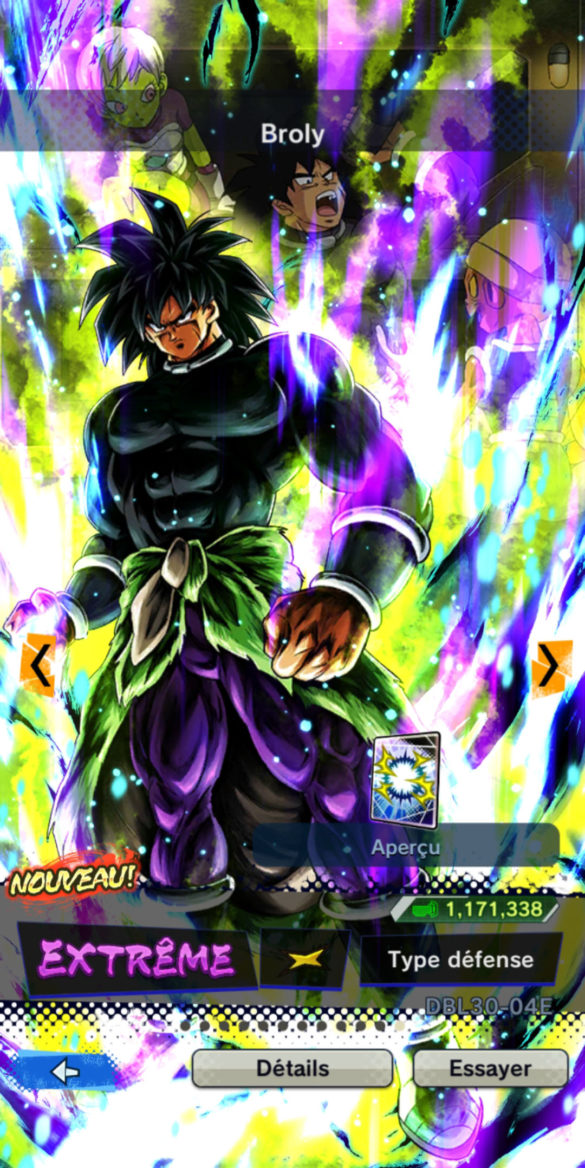 Dragon Ball Super : Broly Replay Dragon Ball Legends : GOGETA Super Saiyan Blue et BROLY disponibles
