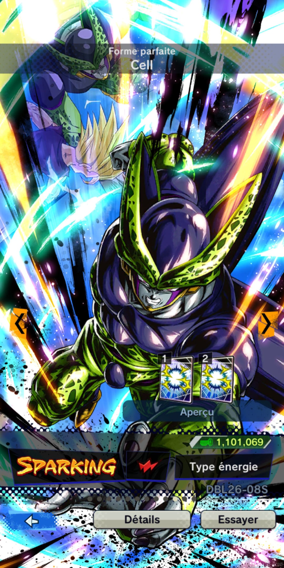 Dragon Ball Legends GOGETA Super Saiyan Blue et BROLY