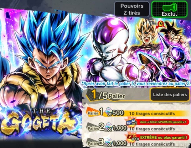 Portail Gogeta Blue Dragon Ball Legends