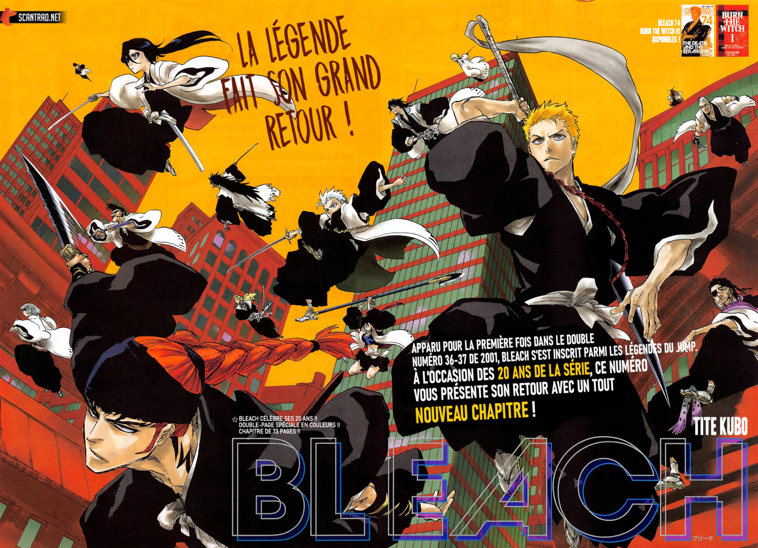 Bleach : Un nouveau chapitre inédit publié et l'annonce d'un nouvel arc