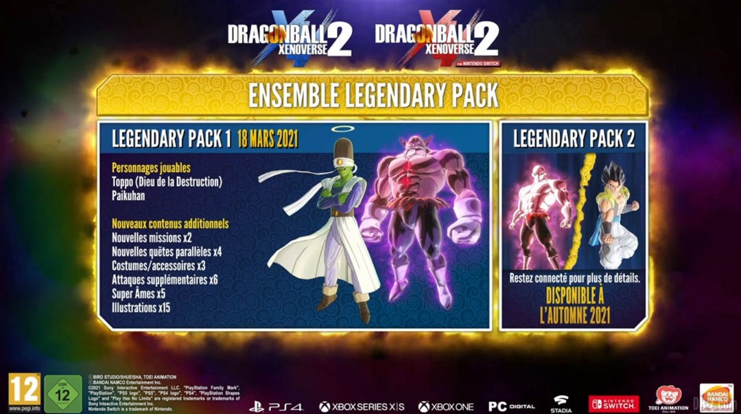Legendary Pack 1 et 2