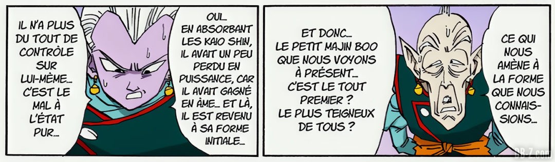 Majin Buu faible apres absorbe grand kaioshin