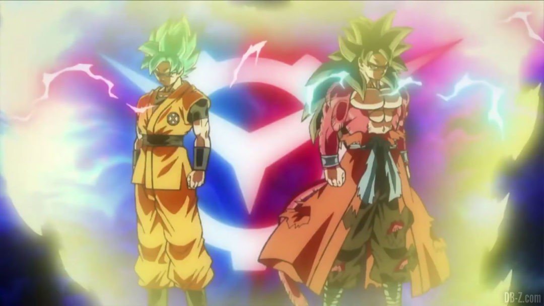 SDBH Big Bang Mission 12 Opening image Goku SSB et Goku Xeno SS4