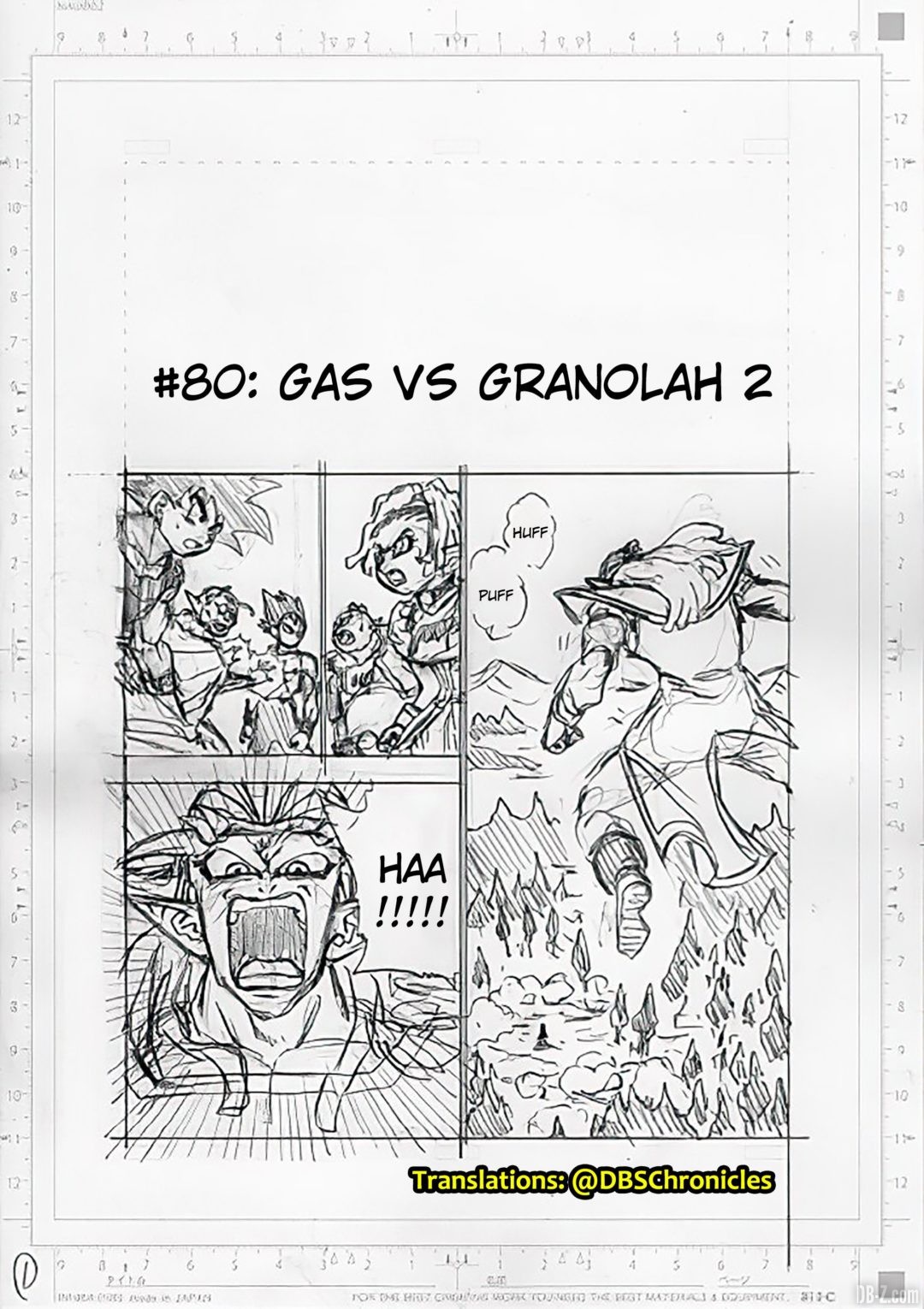 Brouillon Dragon Ball Super Chapitre 80 page 1