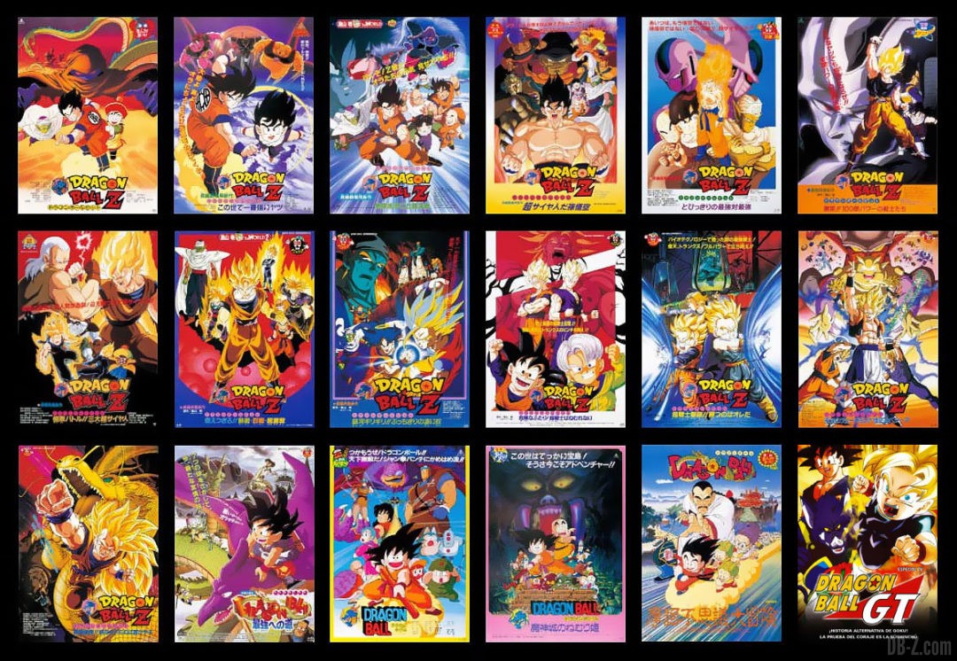 Tous Films Dragon Ball Z GT