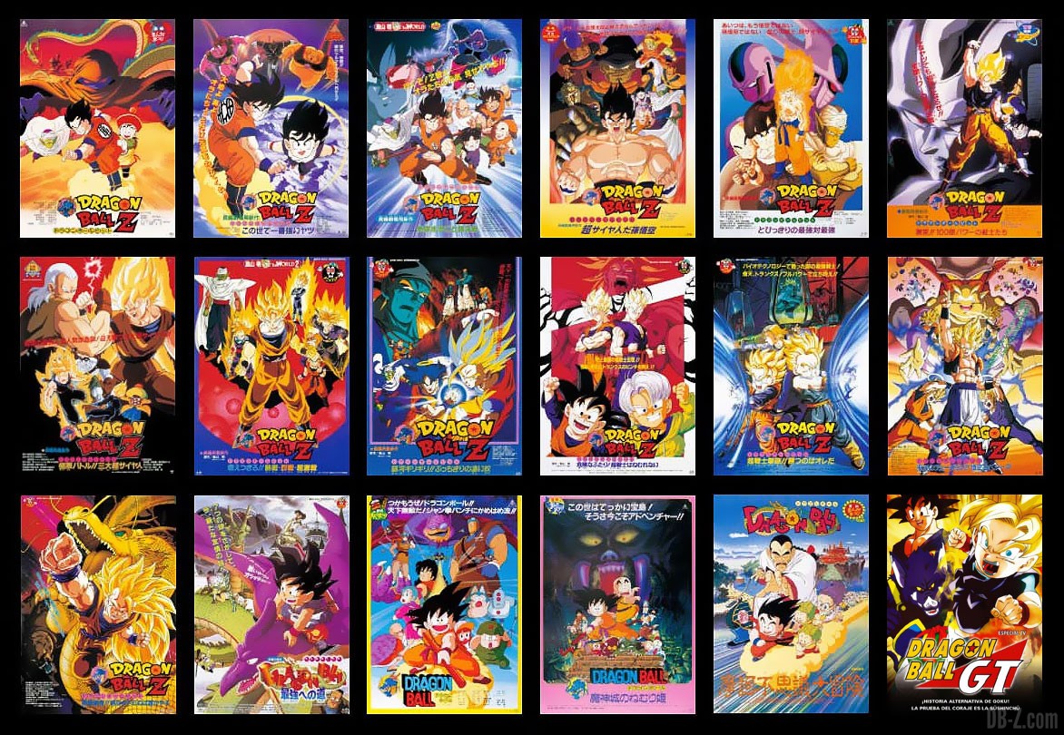 Coffret Intégrale Films Dragon Ball, DBZ, & DBGT en Bluray