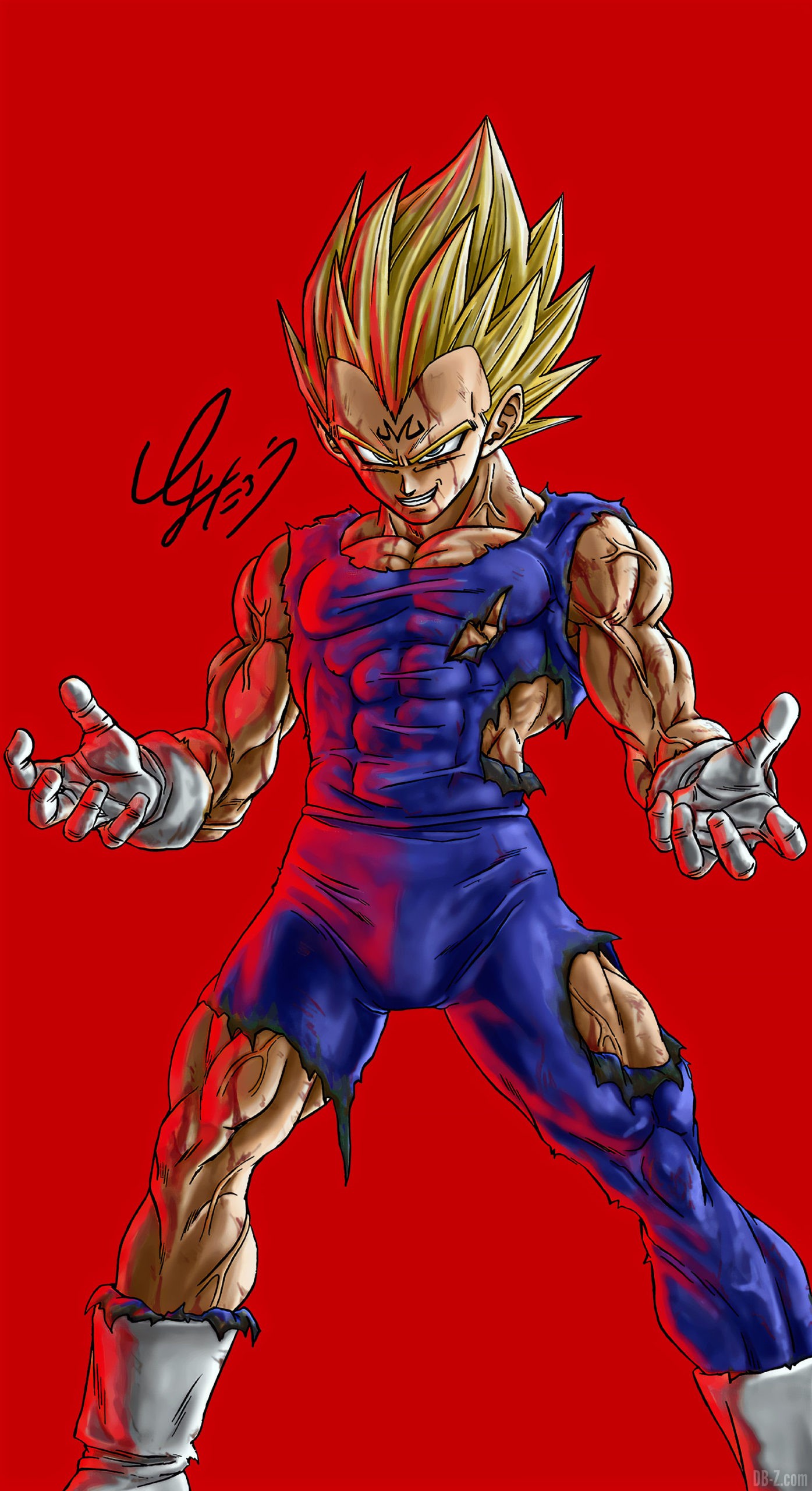 Toyotaro dessine Majin Vegeta