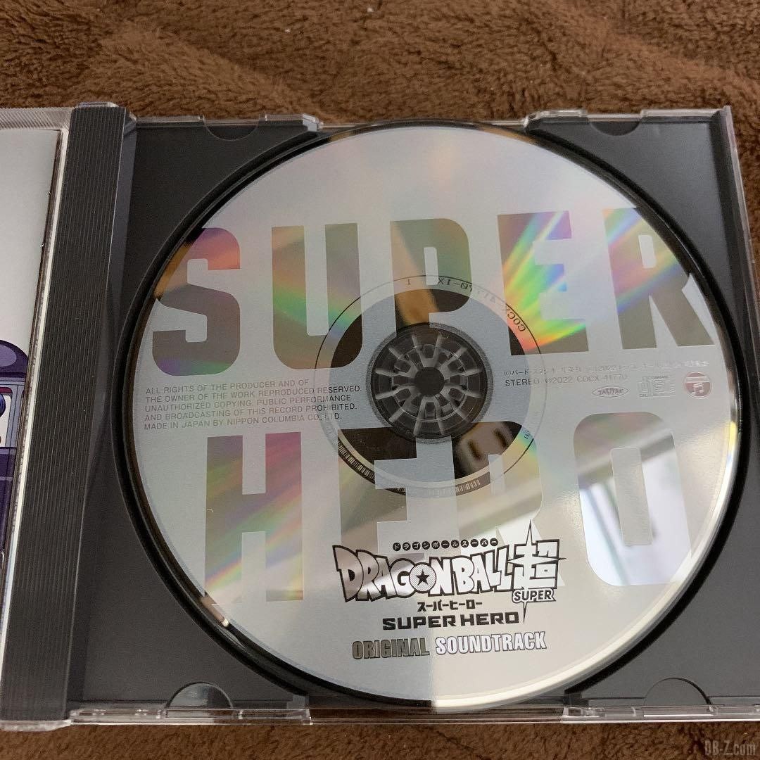 CD OST Dragon Ball Super Super HERO interieur