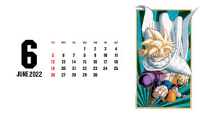 calendrier dragon ball juin 2022 PC