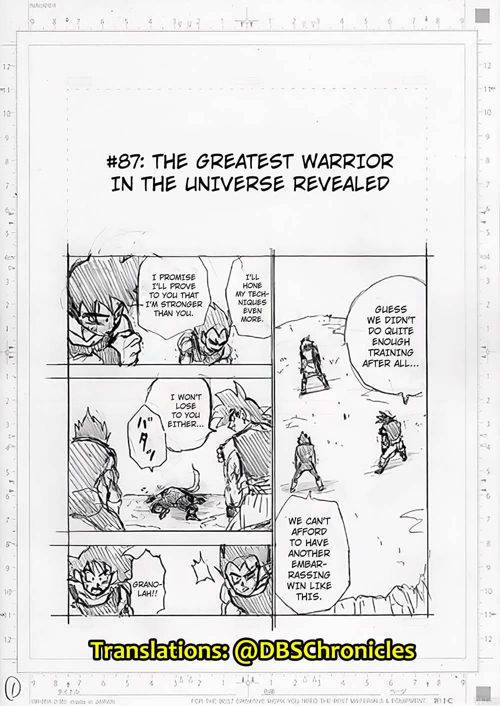 Dragon Ball Super Chapitre 87 Page 1