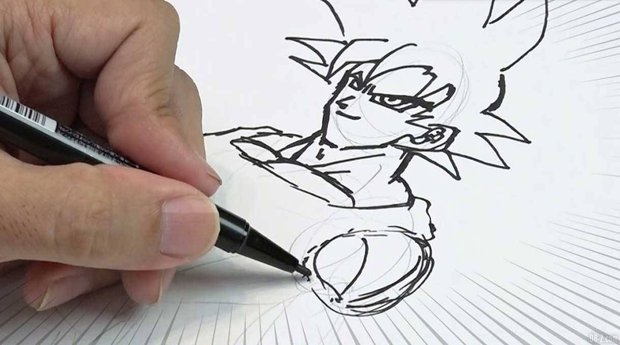 Dessin Goku Ultra Instinct Facile Toyotaro dessine Goku Ultra Instinct + FAQ (Partie 2) | Dragon Ball Super France