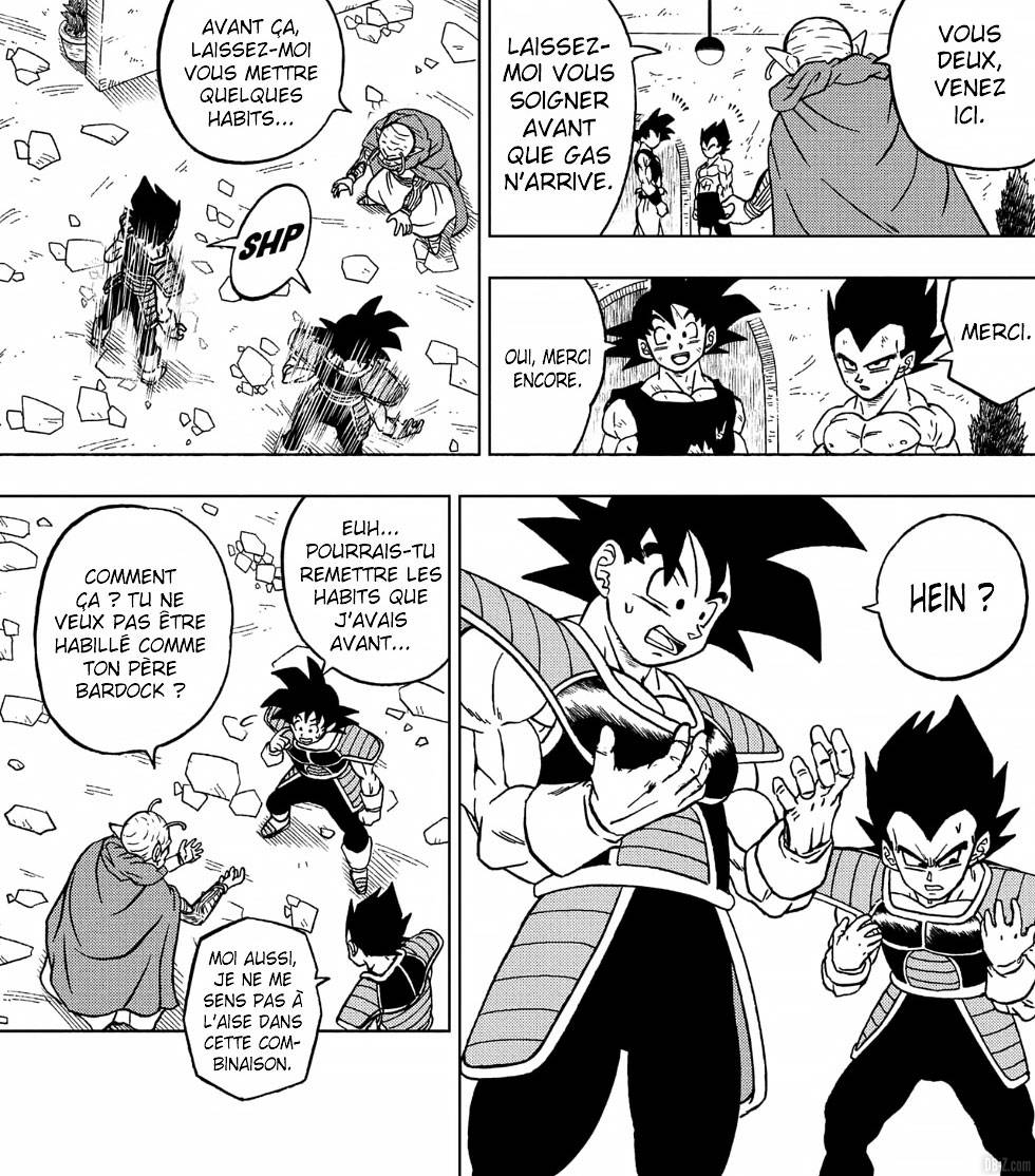Monaito change tenue Vegeta et Goku armure Saiyan