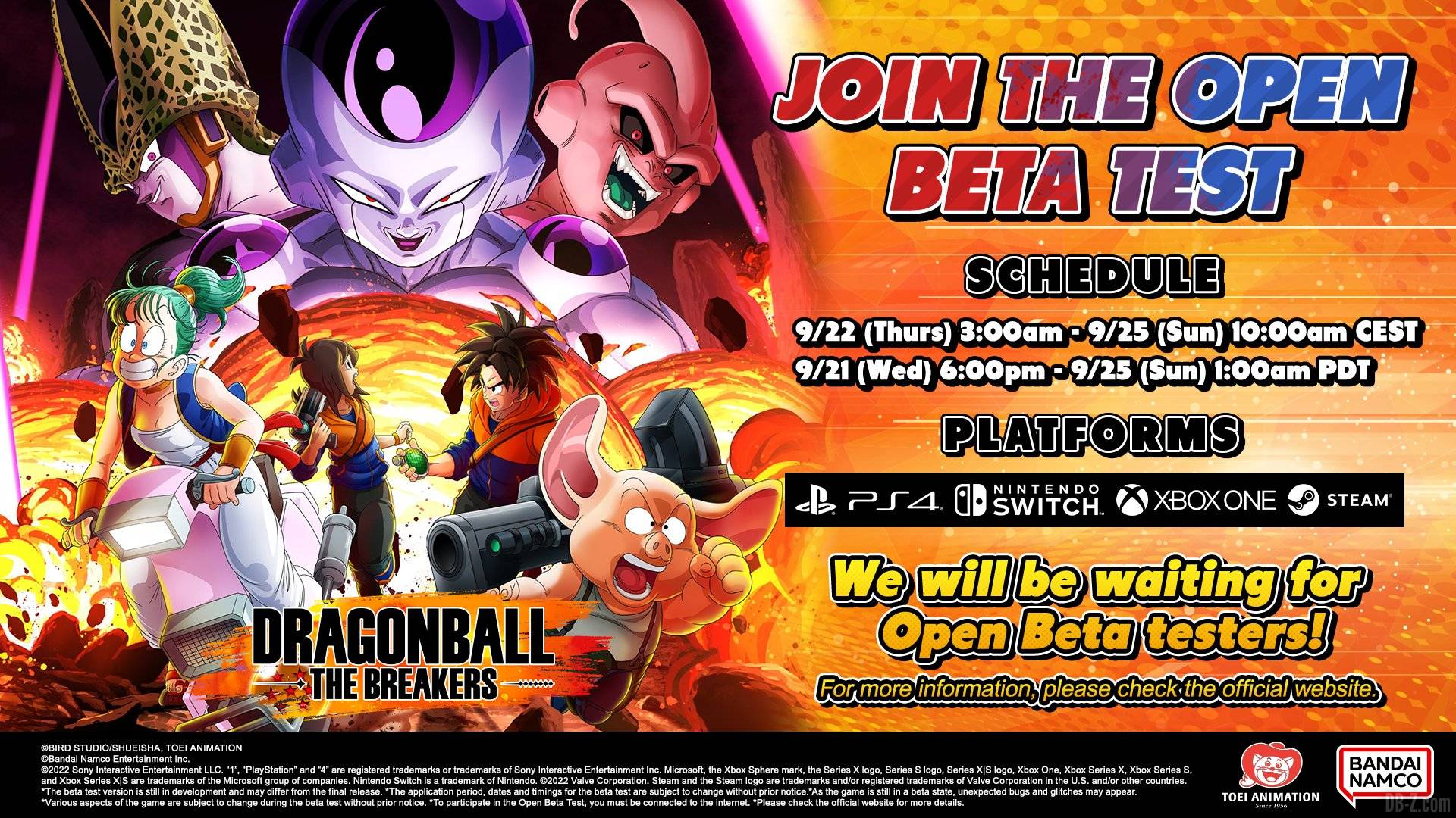 Dragon Ball The Breakers : Trailer, gameplay et date de sortie de la Saison 4 - Dragon Ball Super - France